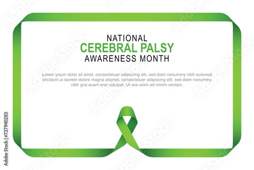 National Cerebral Palsy Awareness Month background.