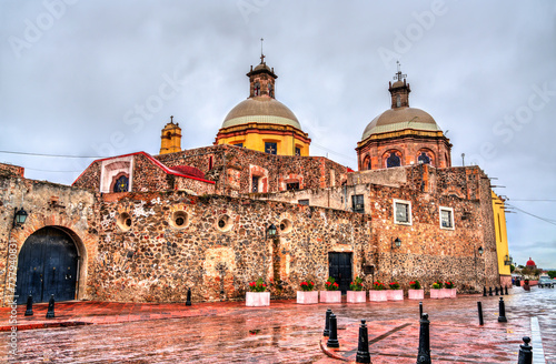 Temple and Convent of the Holy Cross in Santiago de Queretaro, Mexico photo