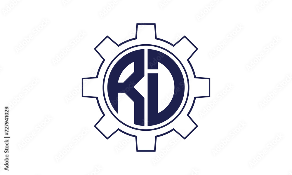 RD initial letter mechanical circle logo design vector template. industrial, engineering, servicing, word mark, letter mark, monogram, construction, business, company, corporate, commercial, geometric RD initial letter mechanical circle logo design vector template. industrial, engineering, servicing, word mark, letter mark, monogram, construction, business, company, corporate, commercial, geometric