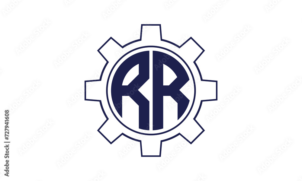RR initial letter mechanical circle logo design vector template. industrial, engineering, servicing, word mark, letter mark, monogram, construction, business, company, corporate, commercial, geometric RR initial letter mechanical circle logo design vector template. industrial, engineering, servicing, word mark, letter mark, monogram, construction, business, company, corporate, commercial, geometric