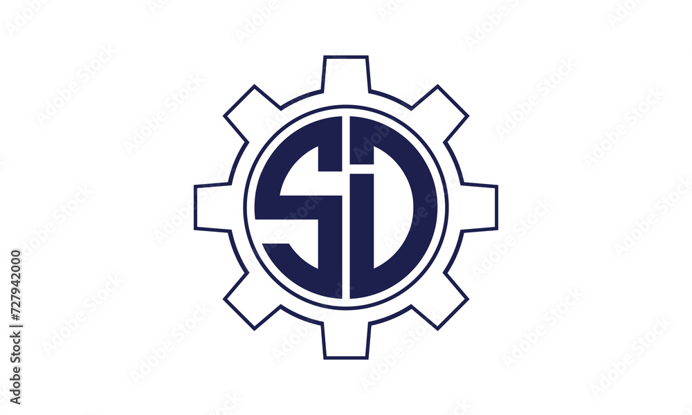 SD initial letter mechanical circle logo design vector template. industrial, engineering, servicing, word mark, letter mark, monogram, construction, business, company, corporate, commercial, geometric SD initial letter mechanical circle logo design vector template. industrial, engineering, servicing, word mark, letter mark, monogram, construction, business, company, corporate, commercial, geometric