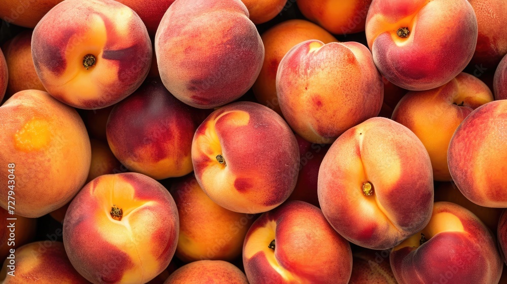Fresh peach fruits. Healthy food background pattern Fresh peach fruits. Healthy food background pattern