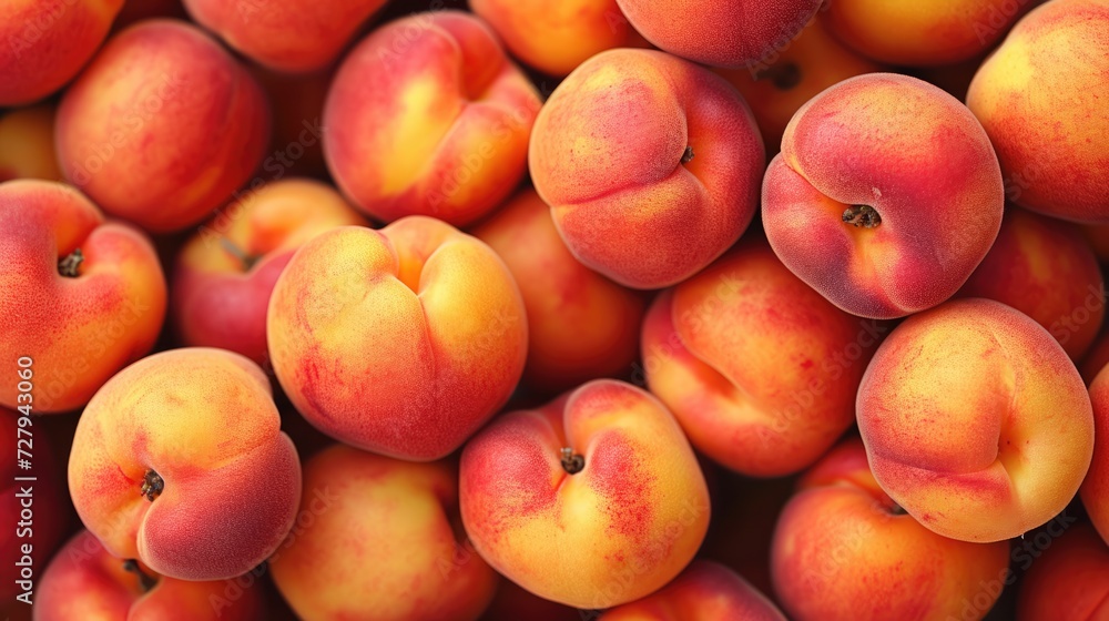 Fresh peach fruits. Healthy food background pattern Fresh peach fruits. Healthy food background pattern