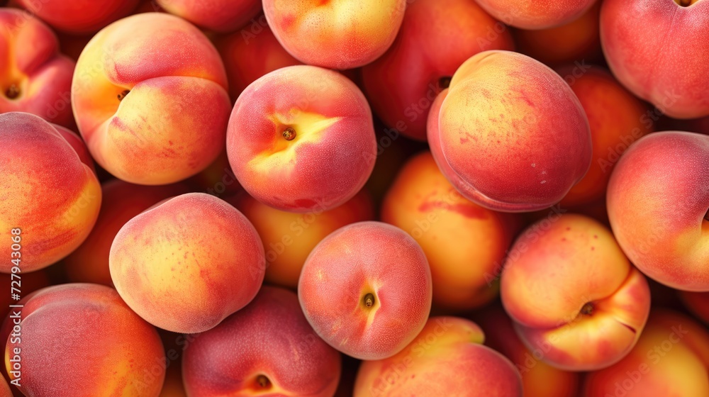 Fresh peach fruits. Healthy food background pattern Fresh peach fruits. Healthy food background pattern