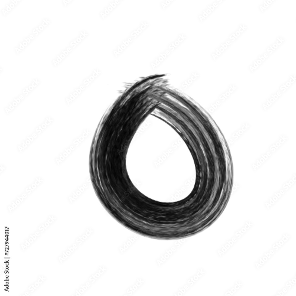 Hand Drawn Circle Brush Stroke Hand Drawn Circle Brush Stroke