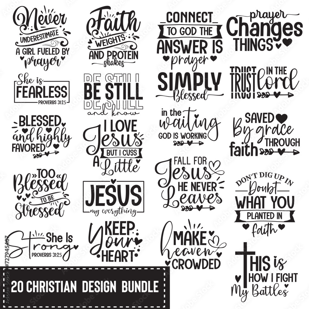 20 Christian  design  Bundle