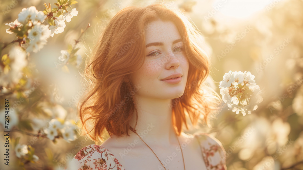 Tender portrait of a young woman. Tender portrait of a young woman.