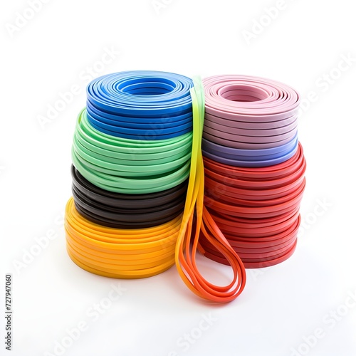 Elastic Elegance A Visual Showcase of Resistance Bands in Every Hue