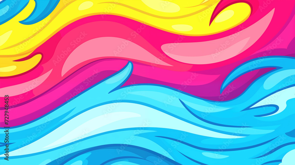 mixed colors in a n anime inspired wave wallpaper mixed colors in a n anime inspired wave wallpaper