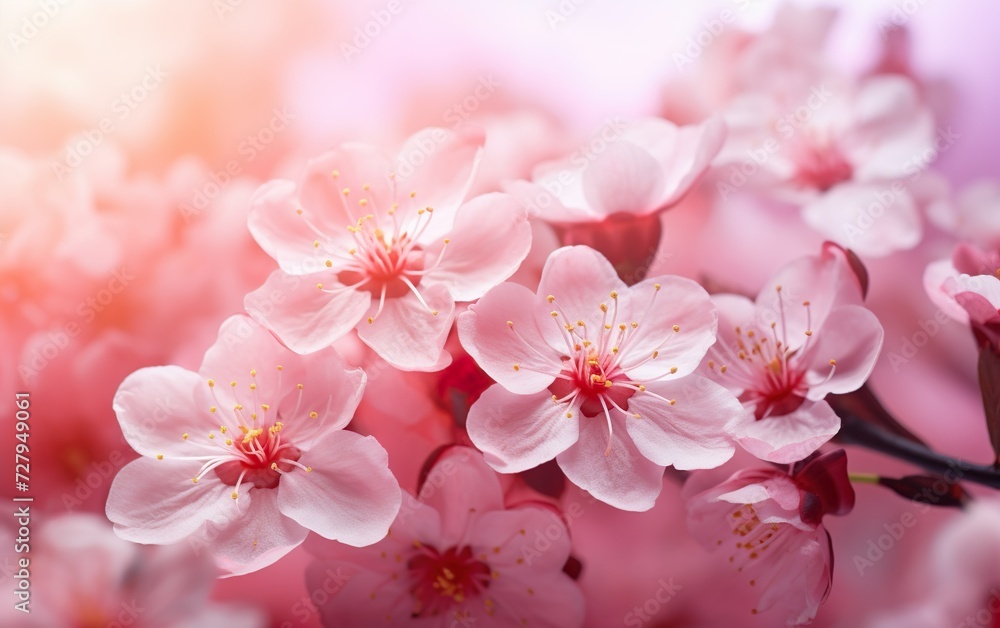 Beautiful Pink flowers background