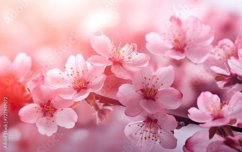 Beautiful Pink flowers background © Stormstudio