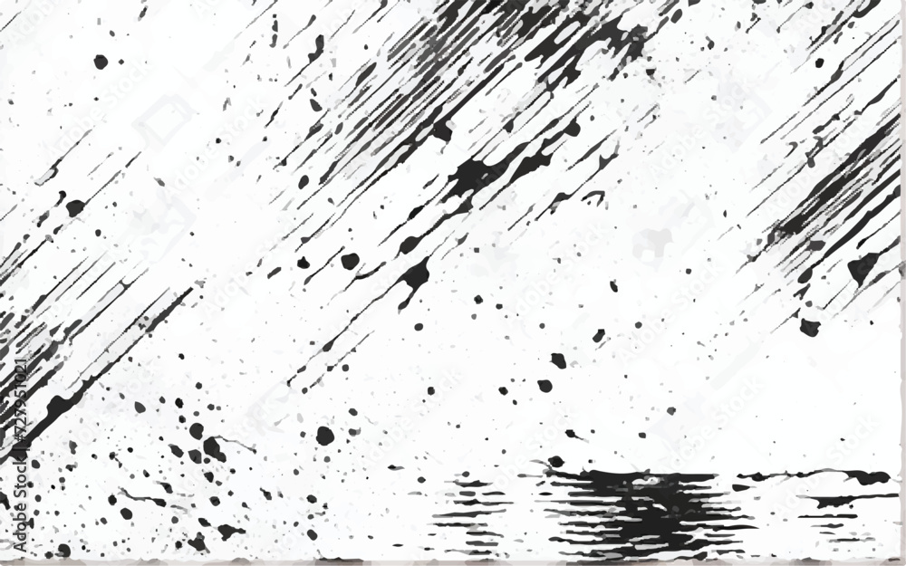 Black paint splatter isolated on white background. vector black and white ink splats. Abstract background illustration. Dust Overlay Distress Grain. Black and white Grunge art. EPS 10.