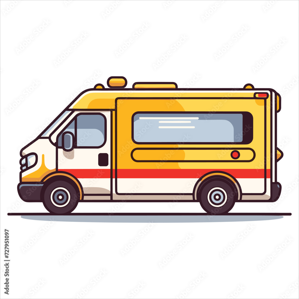 flat labor trucks vector illustration