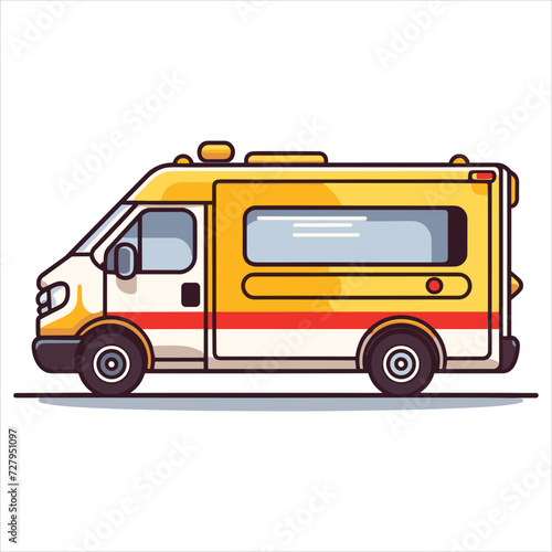 flat labor trucks vector illustration