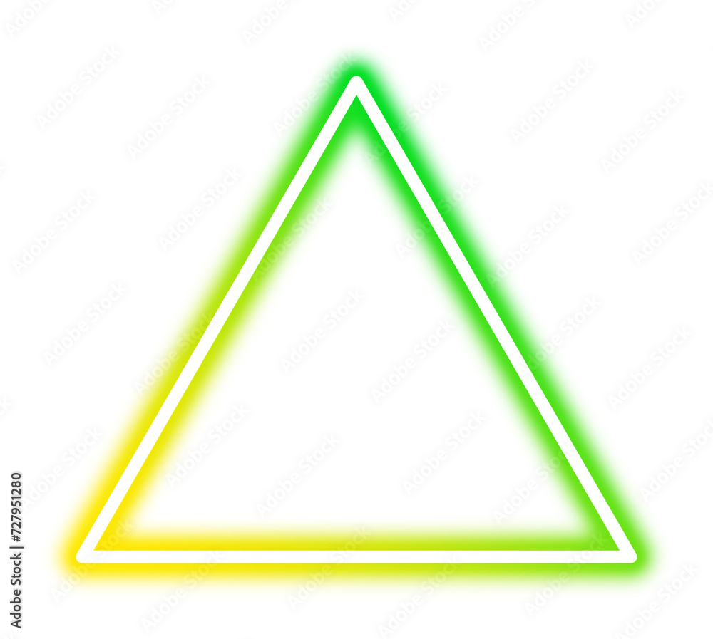 Colorful Gradient Neon Triangle Frame Colorful Gradient Neon Triangle Frame