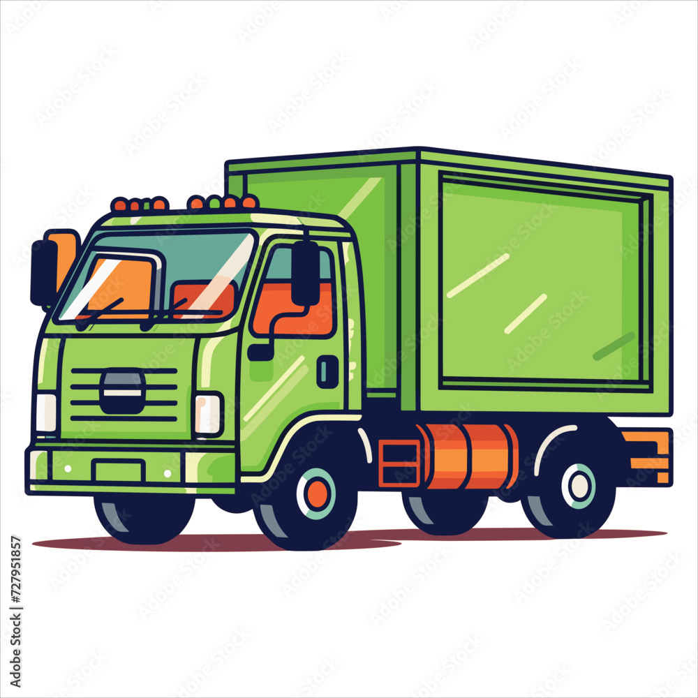 flat labor trucks vector illustration flat labor trucks vector illustration