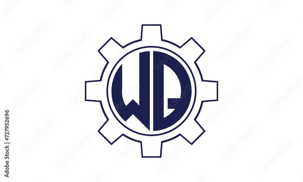 WQ initial letter mechanical circle logo design vector template. industrial, engineering, servicing, word mark, letter mark, monogram, construction, business, company, corporate, commercial, geometric WQ initial letter mechanical circle logo design vector template. industrial, engineering, servicing, word mark, letter mark, monogram, construction, business, company, corporate, commercial, geometric