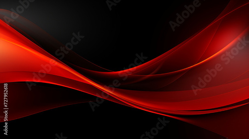 Abstract bright background with red and black dynamic lines for wallpaper, business card or template © Iqra