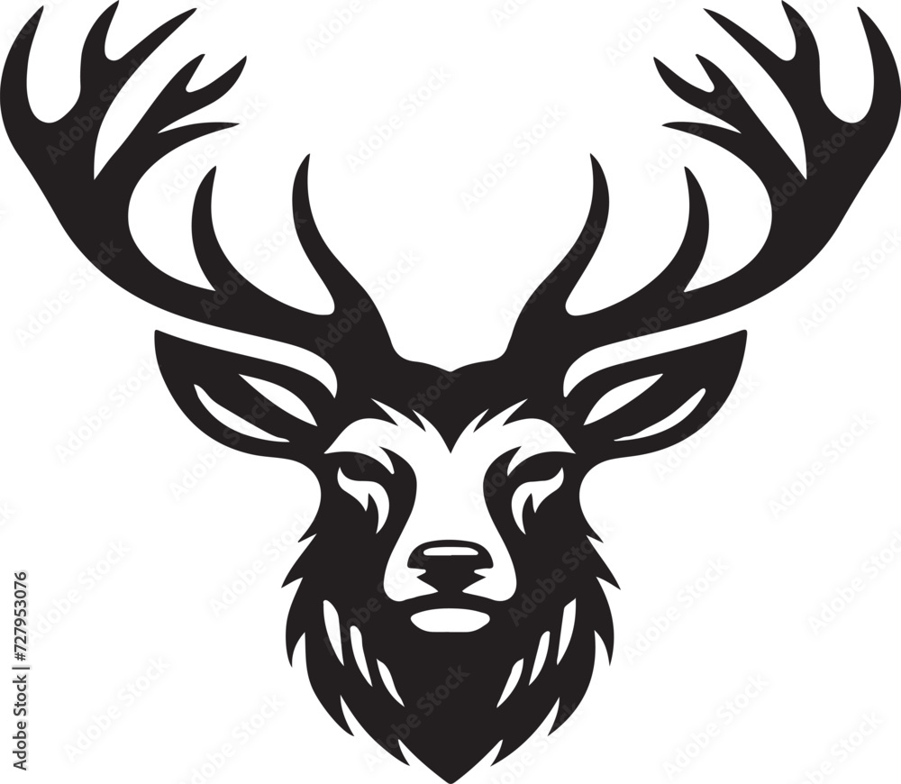 Deer Head Vector Art Design Deer Head Vector Art Design