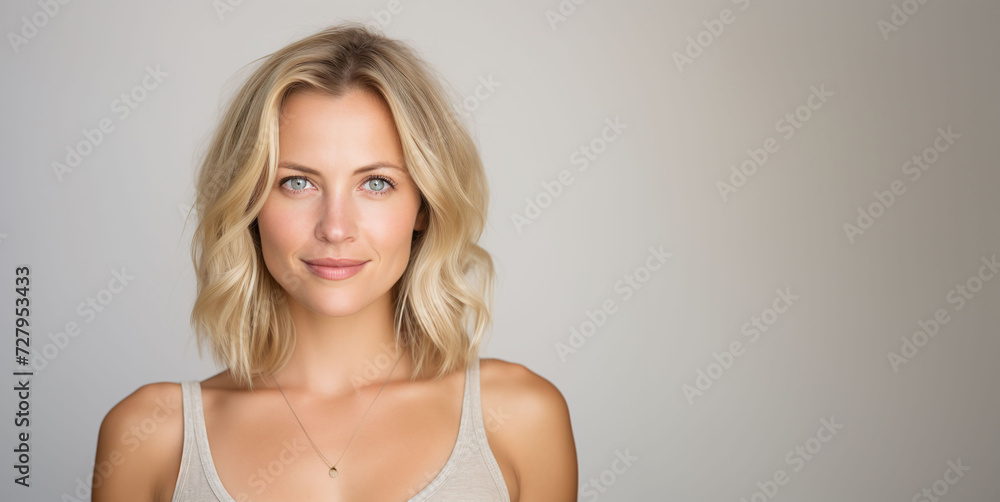 Confident Mature Woman with a Radiant Smile, Casual White T-shirt, Professional Headshot for Business and Lifestyle Confident Mature Woman with a Radiant Smile, Casual White T-shirt, Professional Headshot for Business and Lifestyle