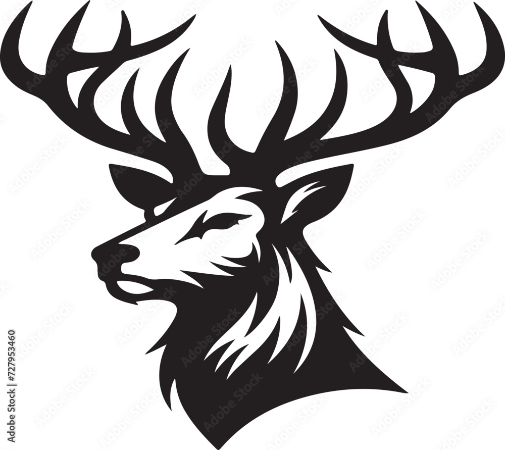 deer head silhouette deer head silhouette