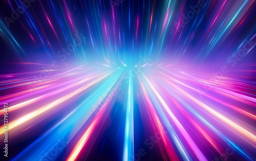 Prismatic chromatic holographic aesthetic neon light