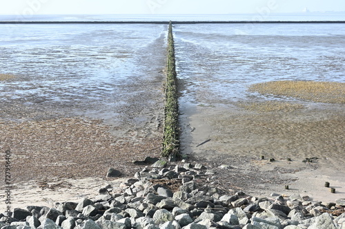 Lahnung als Küstenschutz im Wattenmeer