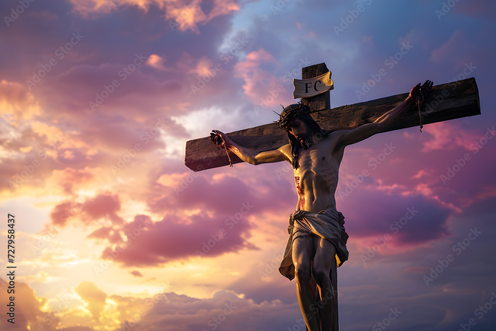 Crucifixion of Jesus Christ on the cross Stock Photo Adobe Stock