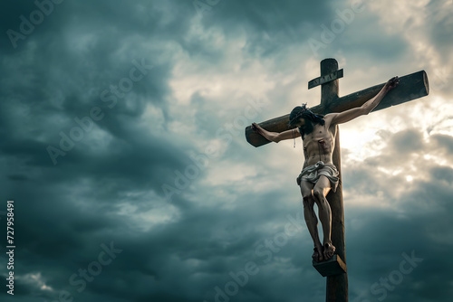 Crucifixion of Jesus Christ on the cross