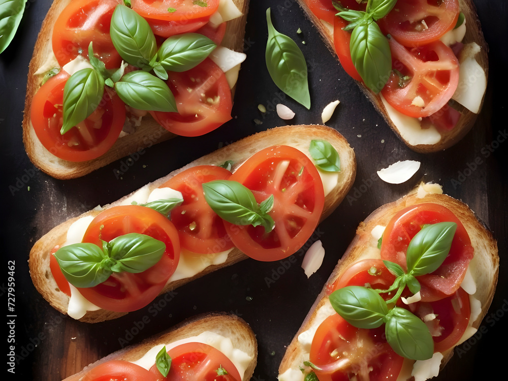 Basil Bliss: Savoring the Harmony of Bruschetta's Simple Ingredients Basil Bliss: Savoring the Harmony of Bruschetta's Simple Ingredients
