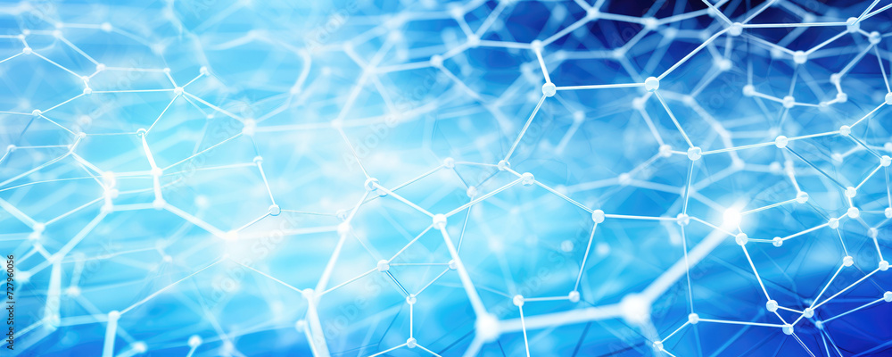 Abstract network connections on blue background for technology concept Abstract network connections on blue background for technology concept