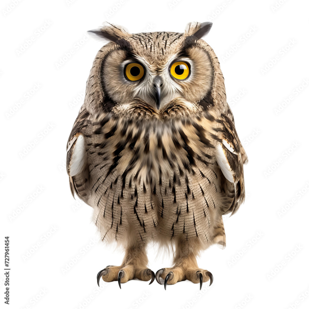 Naklejka premium owl isolated on white background