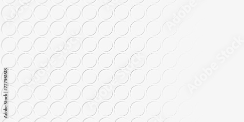 Array or grid of inset white circular rings background wallpaper banner pattern fading out with copy space