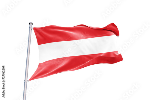 Austrian flag on transparent background. Png