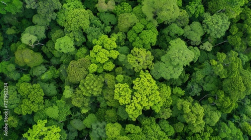 Rainforest Canopy Aerial View