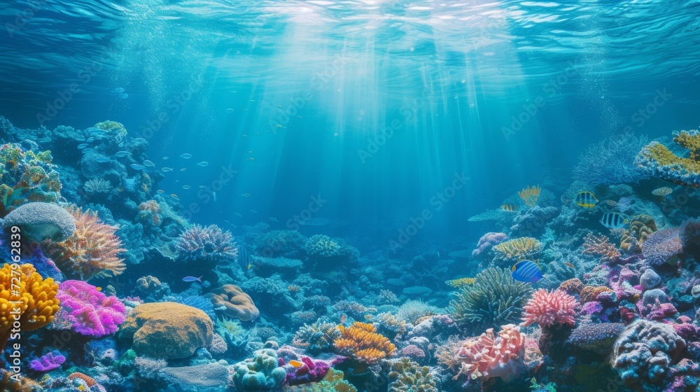 Underwater Coral Reef Scene Underwater Coral Reef Scene