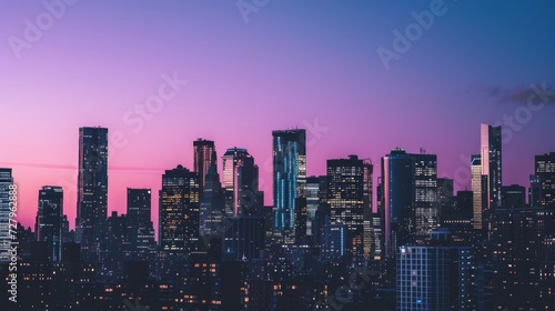 Urban Skyline at Twilight