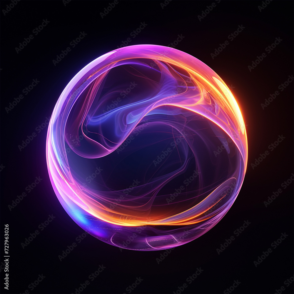 abstract glowing sphere abstract glowing sphere