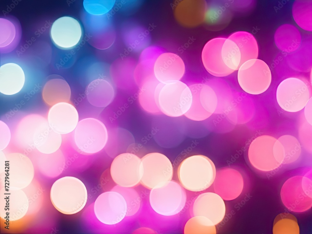 Colorful bokeh lights background for free photos