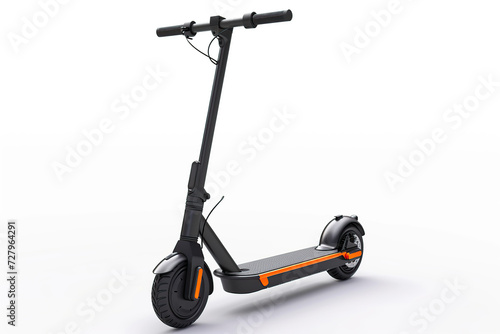 Electric scooter isolated on white background