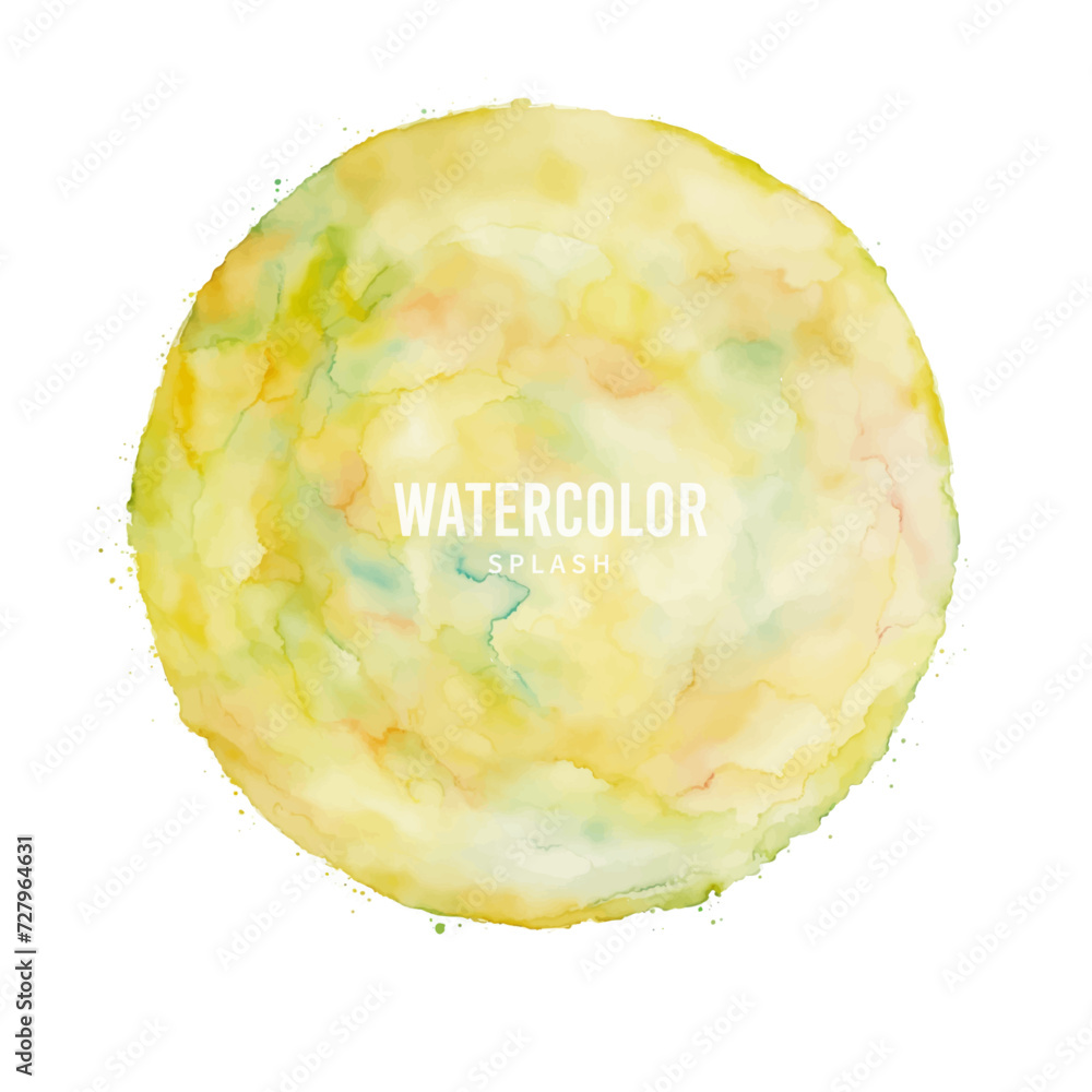 Green watercolor strokes, green splashes on white Green watercolor strokes, green splashes on white