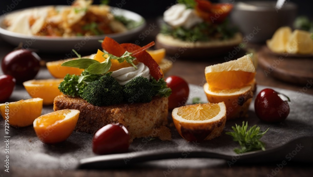 Modern food for presentation in restaurant, luxury food, luxury Restaurant, dinner, lunch, vegetables, Modern food for presentation in restaurant, luxury food, luxury Restaurant, dinner, lunch, vegetables,