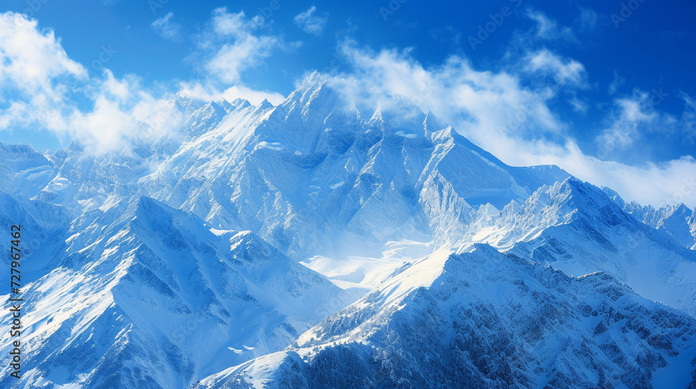 Obraz premium snow covered mountains