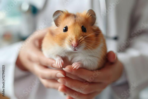 Tiny Paws and Gentle Care: Hamster Veterinary Service. Generative AI
