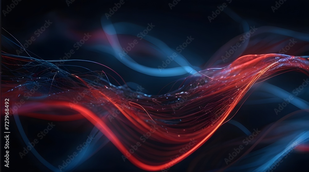 Obraz premium visualization of fractal waves