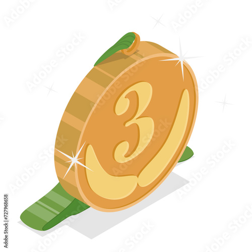 3D Isometric Flat Vector Set of F1 Items, Formula 1 Objects. Item 5
