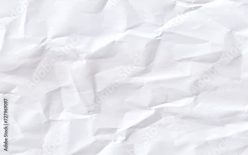 Abstract crumpled white paper texture background