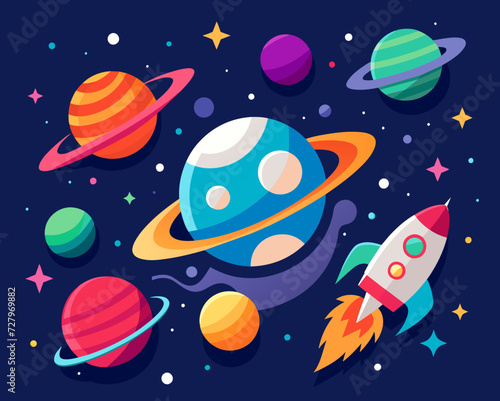 space galaxy planet universe cosmos world vector future  stars eternity