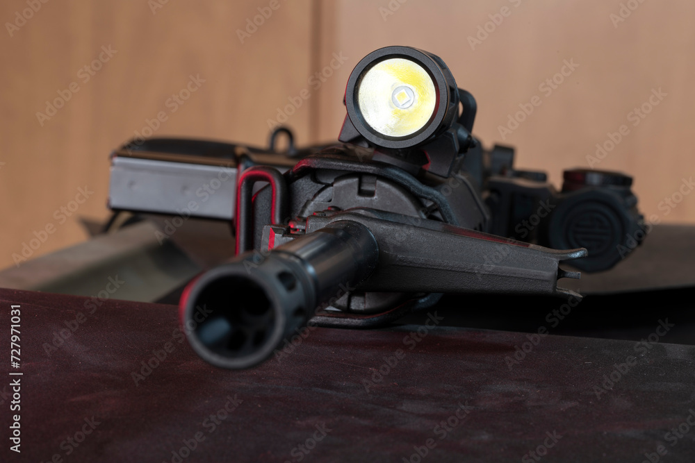 Obraz premium Details of an assault weapon