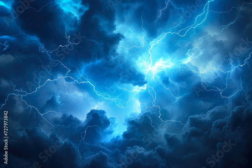 Thunderous Symphony: A Sky Alive with Lightning © Andrii 